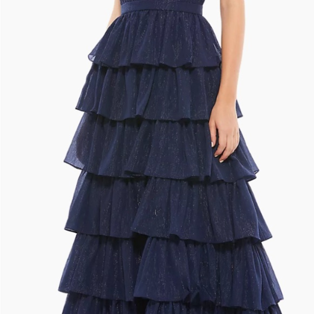 Mac Duggal
Ieena Tulle Tiered A-Line Gown worn once.